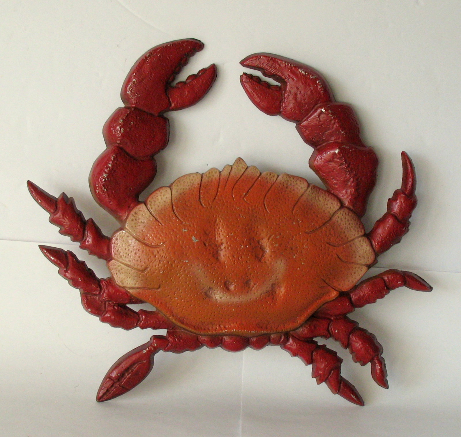 Vintage cast metal Chesapeake Bay crab decoration.: Title: Vintage cast metal Chesapeake Bay crab decoration. Date/Period: 1960's Dimension: 12” x 10” Additional Information: Nice vintage cast metal Chesapeake Bay crab shack decoration in a