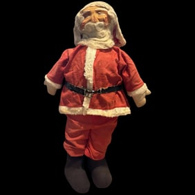 Victorian German Christmas Santa Claus Mask Face Doll