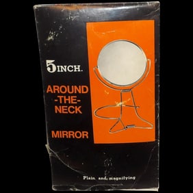 Vintage Around the Neck 5" Mirror- Revco Drug in Box