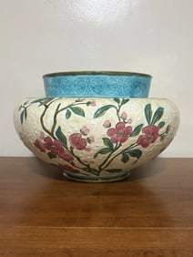 Majolica Floral Jardiniere