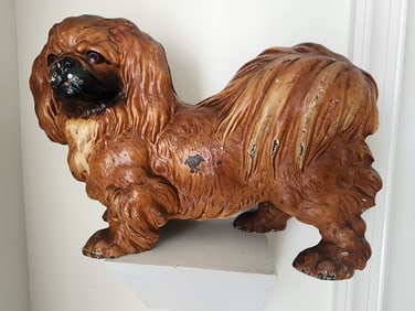 CAST IRON PEKINGESE DOOR STOP