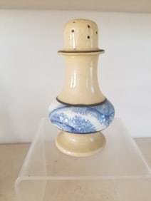 Yellowware pepper pot, rare