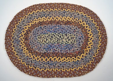 Antique Braided Table Mat County Americana #9