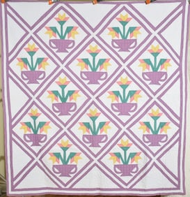 30's Art Deco Carolina Lily Quilt