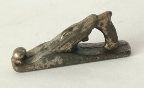 Antique cast iron miniature wood plane paper weight.