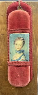 Victorian Woman Clothing Brush: Title: Victorian Woman Clothing Brush Date/Period: Approx 1920-30's Dimension: Aprrox. 9" long x 2.5" wide x 2" deep Material: mixed materials Additional Information: Victorian Woman Clothing Brush Ca
