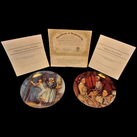 Vintage Knowles China Gone with the Wind Mammy Lacing Scarlett & Melanie Gives Birth Plates