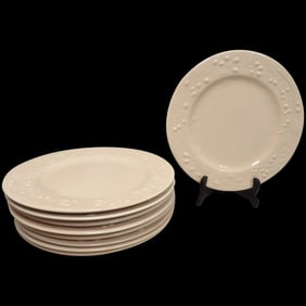 TRE C Italian Light Pink Dinner Plates with Berry and Vines