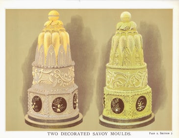 Decorated Savoy Molds - antique print