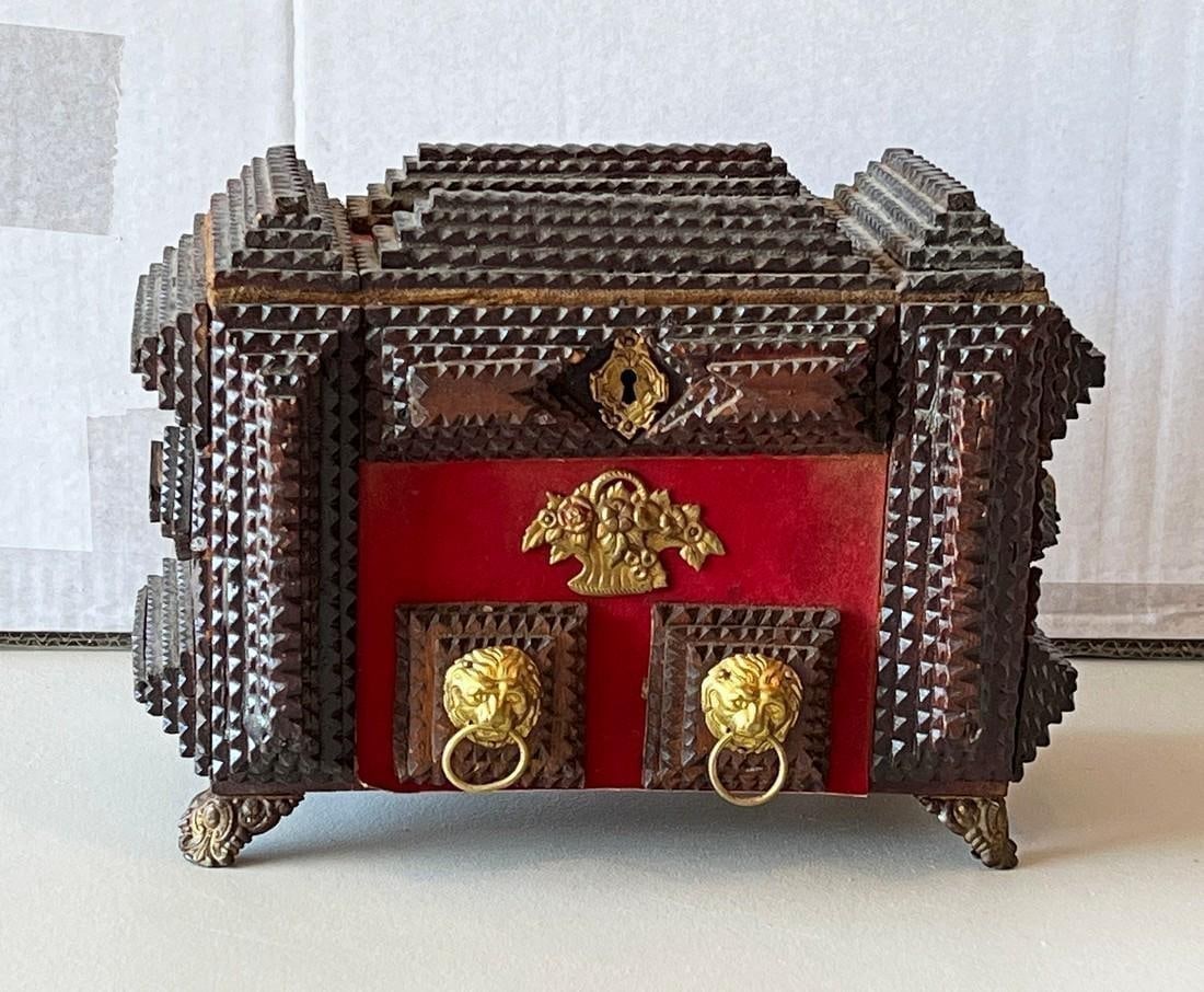 Tramp Art Box Lift-top & Drawers - No Reserve (1 of 4)