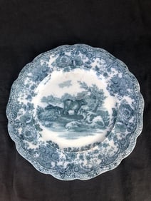 Ridgways Flow Blue Plate