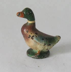 Vintage cast iron duck paperweight.