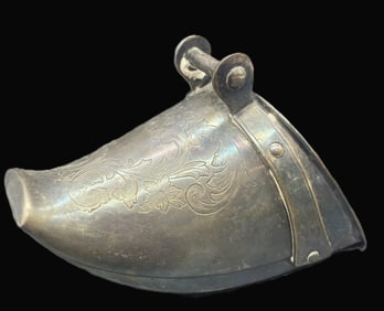 Vintage Maesa 323 Silver Plated Engraved Spanish Stirrup
