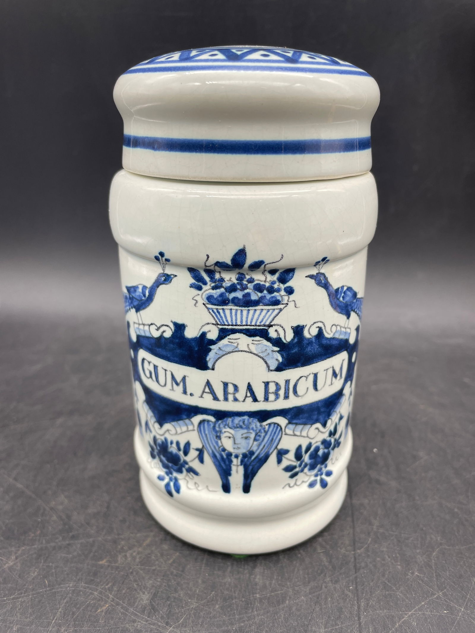 OUD DELFT APOTHECARY TOBACCO JAR MADE IN HOLLAND (1 of 9)