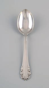 Georg Jensen Lily of the valley dessert spoon in sterling silver. Dated 1933-1944. Six pieces in: Title:Georg Jensen Lily of the valley dessert spoon in sterling silver. Dated 1933-1944. Six pieces in stock. Description:Georg Jensen Lily of the valley dessert spoon in sterling silver. Dated 1933-1