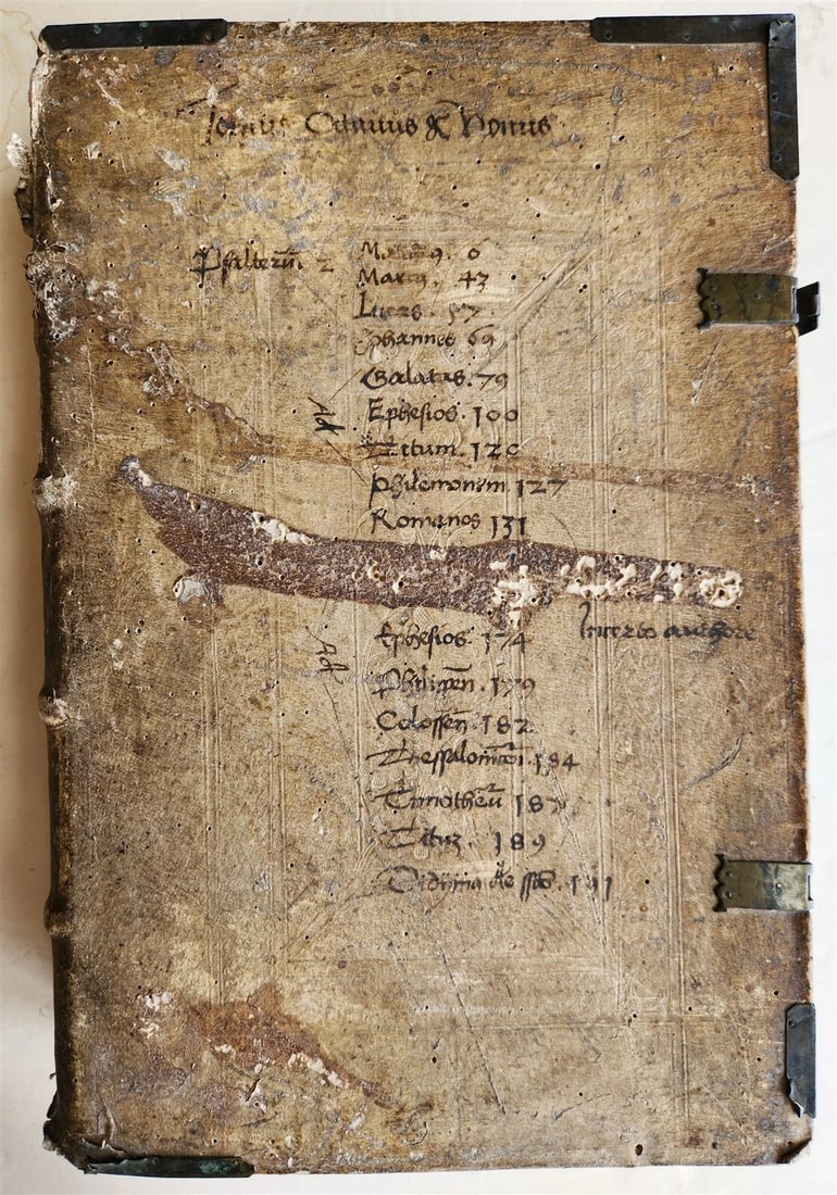 1516 POST-INCUNABULA in GREEK HEBREW & LATIN by ST.JEROME antique PIGSKIN FOLIO (1 of 20)