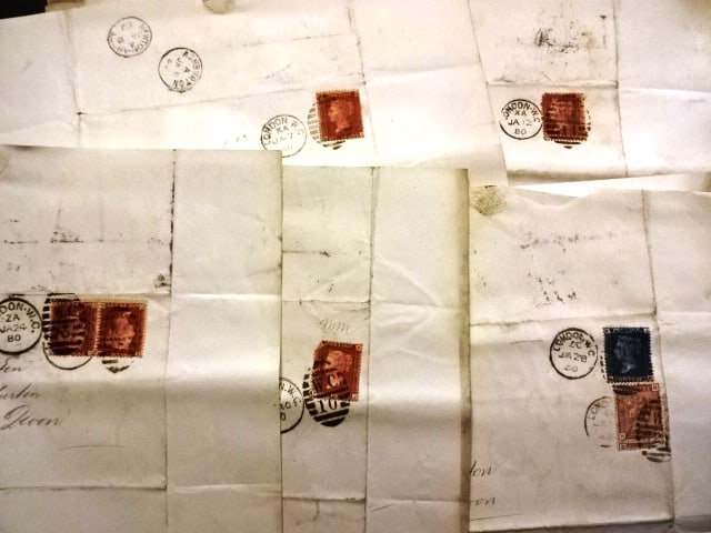 19th C Legal Letters Early Postage Stamps (1 of 5)