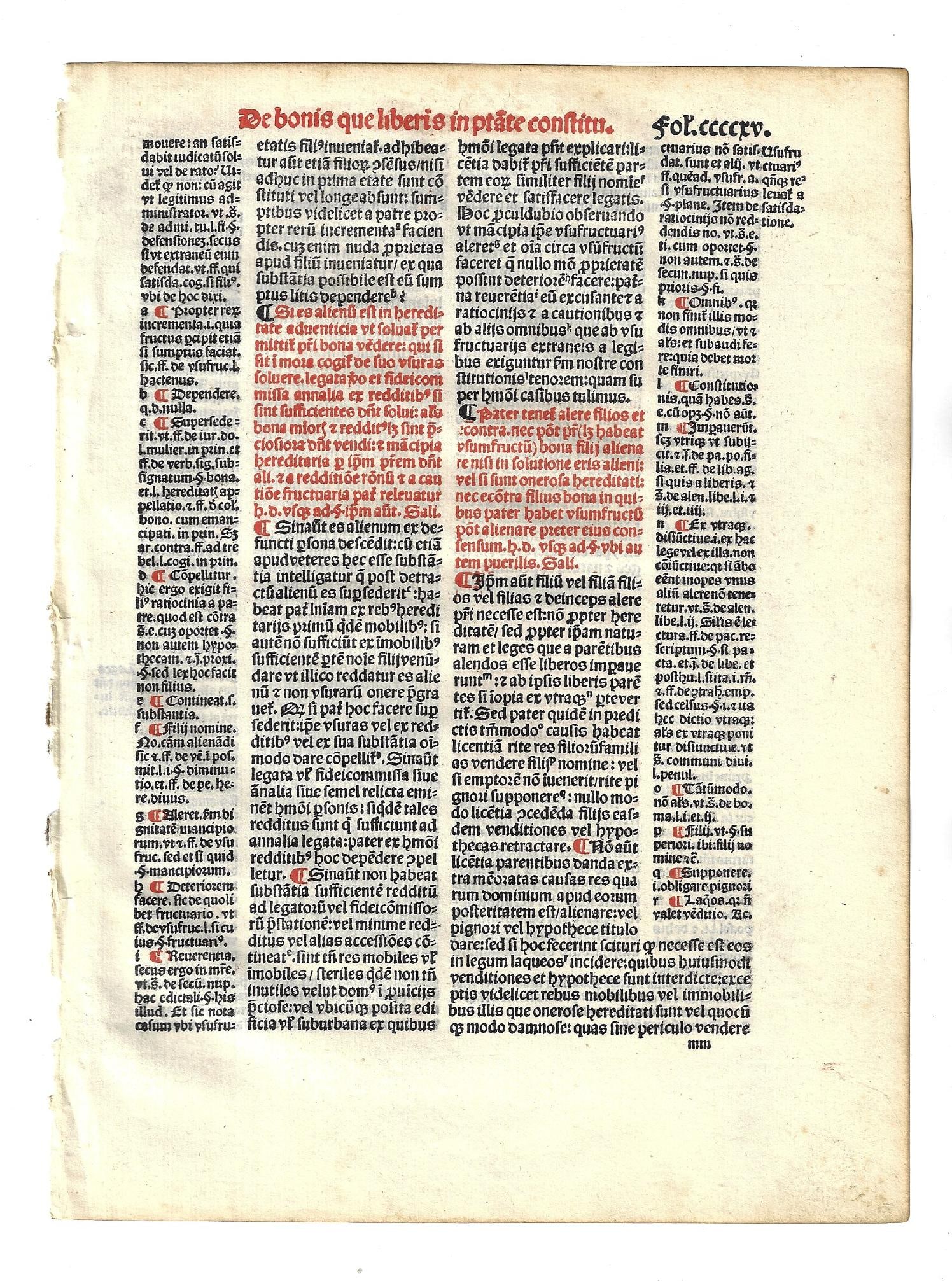1512 Justinian Code Leaf Paris (1 of 3)