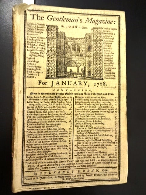 1768 Gentlemans Magazine Engravings History (1 of 4)