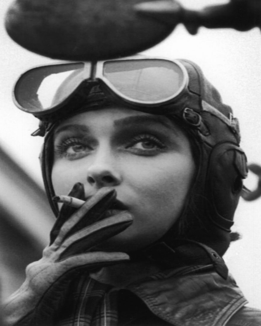 SHIRLEY SLADE..FAMED FEMALE WWII PILOT (POSED BY CASEY DRABBLE): Title: SHIRLEY SLADE..FAMED FEMALE WWII PILOT (POSED BY CASEY DRABBLE) Artist/Source: Brooklands museum, Great Britain Original Date: WW II Dimensions: 8X10 or 10X8 ACCORDINGLY Description: || UNITED 