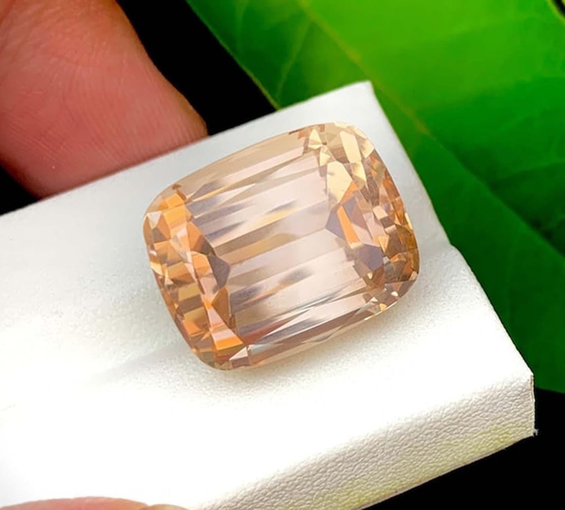 Natural Topaz Gemstone, Step Cushion Cut Topaz Loose Gemstone, Ring Size Topaz Jewelry Making (1 of 5)