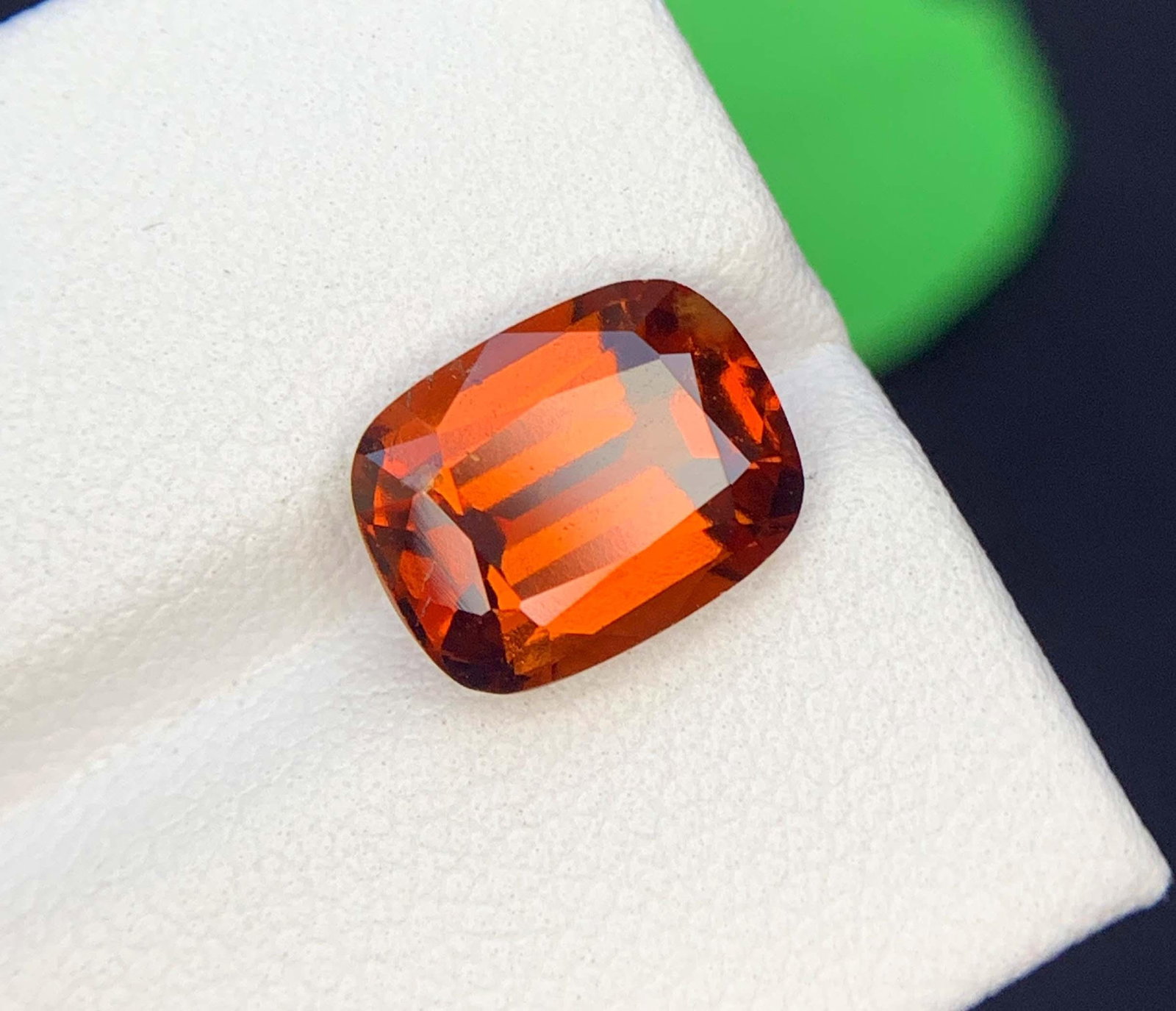 Natural Garnet Gemstones, Reddish Orange Color Garnet Loose Gemstones January Birthstone - 4.21: Materials: Gem type: Garnet Carat weight: 4.21 Natural Garnet Gemstones, Reddish Orange Color Garnet Loose Gemstones January Birthstone Weight : 4.21 Carats Size : 10.5*8*5 mm Cut : Cushion Color : Re