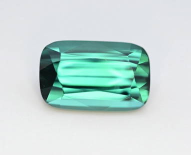 Top Quality 4.98 Carat Natural Best Tourmaline Gemstone: Dimensions (mm) 12.350 x 7.800 x 5.980 mm Weight (cts) 4.980 Treatment Heat Treatment Clarity VVS Type Faceted Shape Cushion Certificate Gem Lab AIG Tourmaline is extremely popular among collectors an