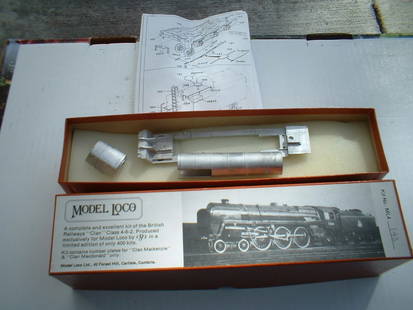 Model Loco (made by DJH) gauge HO 4-6-2 "Clan" kit, complete with Romford wheels, gearbox and motor,: Model Loco (made by DJH) gauge HO 4-6-2 "Clan" kit, complete with Romford wheels, gearbox and motor, c10 in c10 box. Reserve: $212.00 Shipping: Domestic: Flat-rate of $30.00 to anywhere within the con