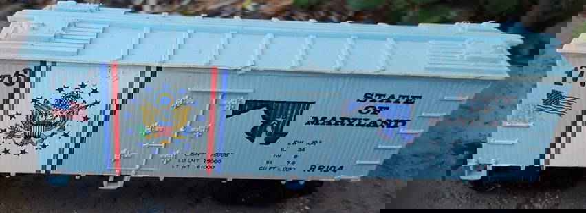 Spirit of '76 train car, HO scale , c10.: Spirit of '76 train car, HO scale , c10. Reserve: $23.00 Shipping: Domestic: Flat-rate of $17.00 to anywhere within the contiguous U.S. International: Flat-rate of $38.00 to anywhere in the world. Com