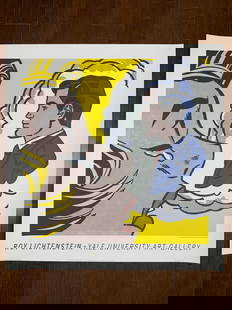 Lichtenstein - Yale Univ. Art Gallery (1991) 26x27 US Advertising Poster - Cardstock: Lichtenstein - Yale Univ. Art Gallery (1991) 26x27 US Advertising Poster - Cardstock, Please refer to the attached photos to determine the condition of this original vintage item. Note: LB means Linen