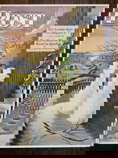 22x28 1944 Newstand Poster Saturday Evening Post - Art By Stevan Dohanos frozen Milk: 22x28 1944 Newstand Poster Saturday Evening Post - Art By Stevan Dohanos frozen Milk, Please refer to the attached photos to determine the condition of this original vintage item. Note: LB means Linen