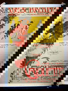 Criquette - Art By Jd Van Caulaert (1937) 23.5x33 Belgian Stage Play Poster LB: Criquette - Art By Jd Van Caulaert (1937) 23.5x33 Belgian Stage Play Poster LB, Please refer to the attached photos to determine the condition of this original vintage item. Note: LB means Linen Backe
