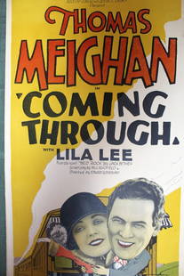Coming Through (1925) US Insert 14x36 Movie Poster: Coming Through (1925) US Insert 14x36 Movie Poster, Please refer to the attached photos to determine the condition of this original vintage item. Note: LB means Linen Backed. Ready for you to frame! R