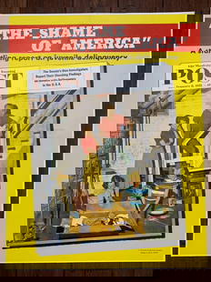 22x28 1955 Newstand Poster Saturday Evening Post - Art By John Falter kittens In The Basement: 22x28 1955 Newstand Poster Saturday Evening Post - Art By John Falter kittens In The Basement, Please refer to the attached photos to determine the condition of this original vintage item. Note: LB me