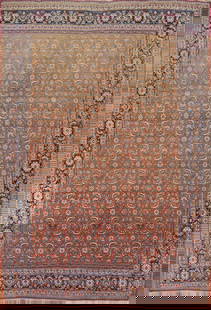 Vegetable Dye Antique Bidjar Persian Area Rug 8x11: Title: Vegetable Dye Antique Bidjar Persian Area Rug 8x11 Description:A Beautiful Genuine Iran ( Persia ) Bidjar rug is Hand Knotted by skillful weavers in Iran ( Persia ) with