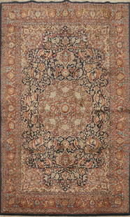 100% Silk Antique Hereke Turkish Rug 4x6: Title: 100% Silk Antique Hereke Turkish Rug 4x6 Description:A Beautiful Genuine Turkey Hereke rug is Hand Knotted by skillful weavers in Turkey with 100% Silk Material. This rug is in Ver