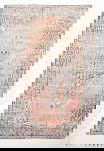 9'11'' x 6'2'' Handmade Vintage Wool Rug - 24348: Title: 9'11'' x 6'2'' Handmade Vintage Wool Rug - 24348 Description:Vintage Rug Handmade, handwoven with traditional technique. Low pile, soft rug. Rug Condition : Fully cleaned and ready to use Origi
