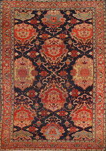 Pre-1900 Antique Sultanabad Vegetable Dye Persian Rug 5x7: Title: Pre-1900 Antique Sultanabad Vegetable Dye Persian Rug 5x7 Description:A Beautiful Genuine Iran ( Persia ) Sultanabad rug is Hand Knotted by skillful weavers in Iran ( Persia ) with