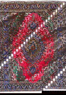 9' x 12' Semi-Antique Persian Tabriz Wool Rug Red Blue #F-6068: Title:9' x 12' Semi-Antique Persian Tabriz Wool Rug Red Blue #F-6068 Description:Size in Feet: Width: 9.4 x Length: 12.3 Size in Inches: Width: 112 in x Length: 147 in Rug Type: Area Rug Colors: Red,