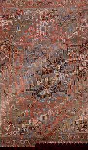 Pre-1900 Vegetable Dye Heriz Serapi Persian Large Rug 10x14: Title: Pre-1900 Vegetable Dye Heriz Serapi Persian Large Rug 10x14 Description:A Beautiful Genuine Iran ( Persia ) Heriz (serapi) rug is Hand Knotted by skillful weavers in Iran ( Persia