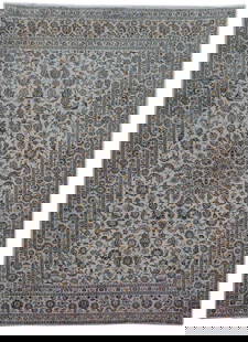 9' x 13' SIGNED Shadsar Kashan Ivory Persian Rug 81150: Title:9' x 13' SIGNED Shadsar Kashan Ivory Persian Rug 81150 Description:Size in Feet: Width: 9' x Length: 13' Size in Inches: Width: 108 in x Length: 156 in Colors: Ivory, Blue Weave: 100% Handmade P