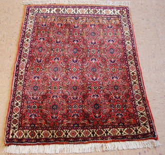 Persian BIJAR RUG 2'4" x 3'2": Title: Persian BIJAR RUG 2'4" x 3'2" Description: OLD,ANTIQUE Persian HIGHLY DETAILED HIGH KPSI_KORK WOOL AUTHENTIC HAND KNOTTED Persian BIJAR RUG CLASSIC VILLAGE WOVEN.........................Kork wo