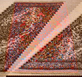 PERSIAN BIJAR RUG 2' 5" x 3' 6": Title: PERSIAN BIJAR RUG 2' 5" x 3' 6" Description:OLD,ANTIQUE HIGHLY DETAILED FINE VILLAGE WOVEN KORK WOOL_HIGH KPSI WOVEN AUTHENTIC HAND KNOTTED PERSIAN BEJAR RUG.........Highly detailed design patt