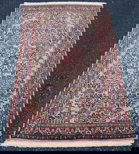 PERSIAN BIJAR RUG 2.6x4.4: Title: PERSIAN BIJAR RUG 2.6x4.4 Description:OLD,ANTIQUE HIGHLY DETAILED AUTHENTIC HAND KNOTTED PERSIAN BIJAR RUG with exact size of 2' 6" x 4' 4".......Beautifully Woven and fine design.......wonderf
