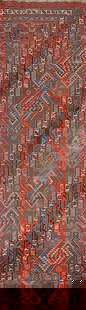 Pre-1900 Heriz Bakhshayesh Vegetable Dye Persian Rug 3x16: Title: Pre-1900 Heriz Bakhshayesh Vegetable Dye Persian Rug 3x16 Description:A Beautiful Genuine Iran ( Persia ) Heriz (Bakhshayesh) rug is Hand Knotted by skillful weavers in Iran ( Pers