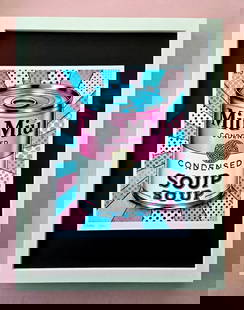 CHIARA BELLINI + MIU MIU SOUP Hand Signed Authentic Print COA: In her latest project, Chiara Bellini launched a collection of pop art-inspired soup cans titled Luxury Soup Cans. Inspired by pop art icons like Andy Warhol and his famous soup can series, Bellini re