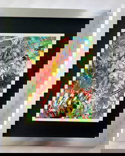 LEROY NEIMAN + ST JOHNS'S VS KENTUCKY BASKETBALL + 1990'S + SIGNED PRINT FRAMED: We have for Sale this LEROY NEIMAN AWESOME VINTAGE PRINT " ST. JOHNS VS KENTUCKY " SIGNED ON THE PLATE FULL OF COLOR PRINT SIZE OF THE PRINT: 10 X 8 in NEW FRAME COVERS AN AREA OF 15 X 12 in MOUNTED A