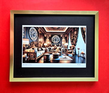 ALEXANDER DULAC VERSACE Spirit Hand Signed Authentic Print Ltd.Ed. of 10 COA!: Up for Sale is this Beautiful and Elegant Hand Signed Authentic Giclee by renowned contemporary artist ALEXANDER DU LAC " VERSACE SPIRIT" The print is mounted and framed. The area covered by the whole