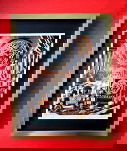 ALEXANDER DULAC VERSACE Hand Signed Authentic Framed Print Ltd.Ed. of 10 COA!: Up for Sale is this Beautiful and Elegant Hand Signed Authentic Giclee by renowned contemporary artist ALEXANDER DU LAC " VERSACE SPIRIT " The print is 8x8in., measuring framed 15 inches in height and