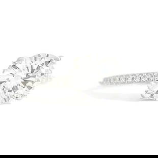 Round Lab-Created Diamond Solitaire Engagement Ring 14K White Gold, 1.81 CTW: Round Lab-Created Diamond Solitaire Engagement Ring 14K White Gold, 1.81 CTW This is a beautiful diamond engagement ring! Please let us know if you have any questions. Diamonds: 1.81 ctw; 1 round lab-